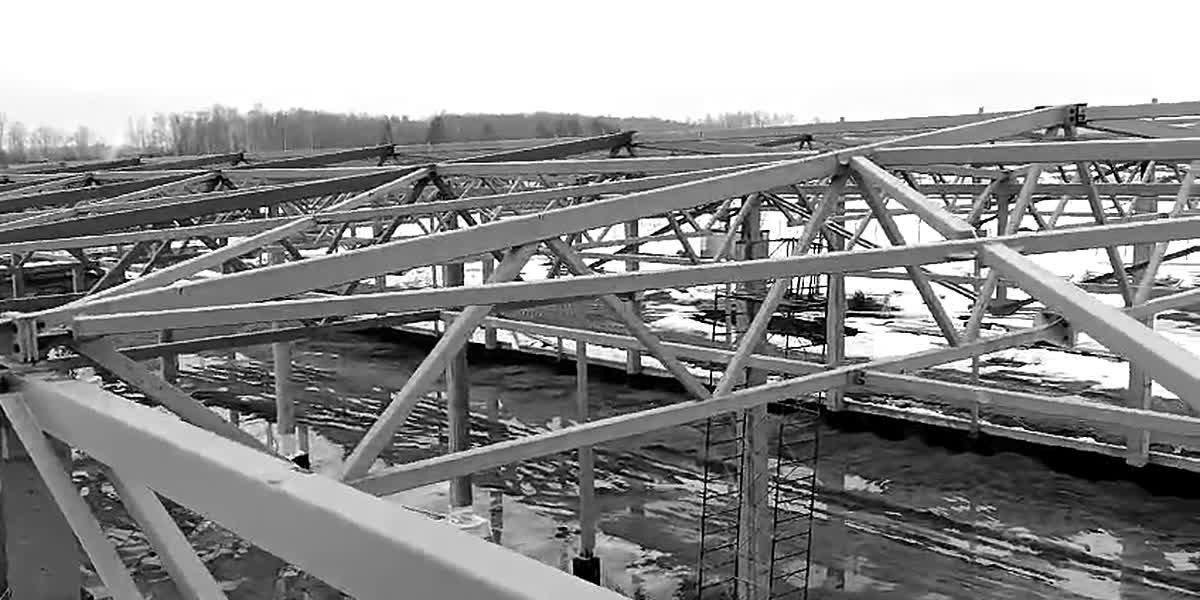 Spatial Steel Roof Grid