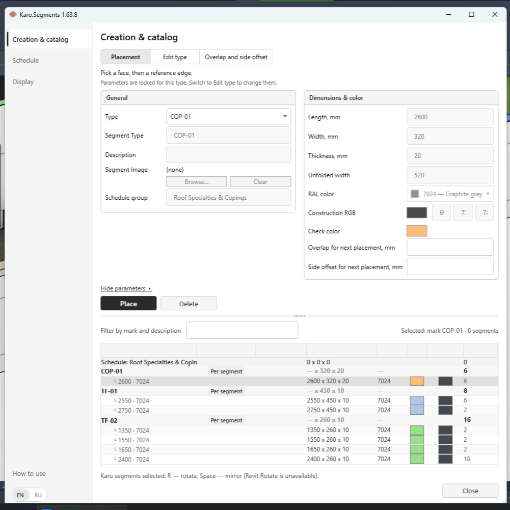 Karo.Segments UI and Catalog
